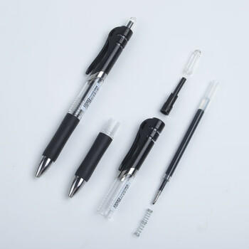 天章 （TANGO）中性笔签字笔 黑色水性笔 按动笔 0.7mm子弹头 12支装 书写顺滑 商务办公用品文具 商品图4