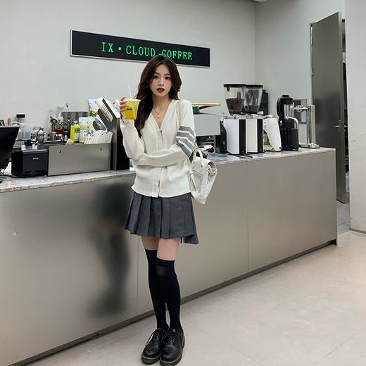 金蘑菇菇【私立校花tb套2.0】拿捏盐甜系！针织开衫+半裙百褶套装 商品图0