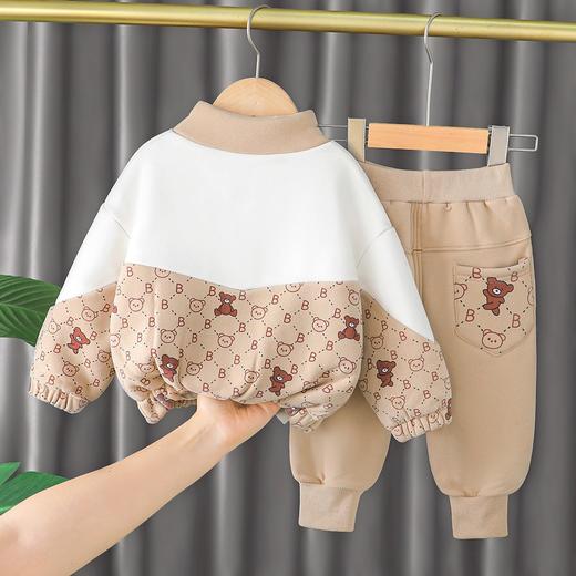 【潮气十足！儿童加绒两件套】宝宝秋冬季加绒套装婴幼儿童装男童冬装两件套小孩衣服潮，穿着时髦，舒适柔软，还能给予宝贝温暖的拥抱。ry 商品图2