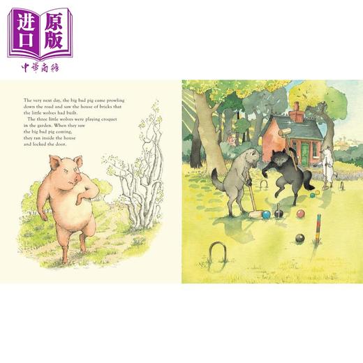 【中商原版】三只小狼和大坏猪 Three Little Wolves And The Big Bad Pig英文原版 儿童绘本故事书 动物故事 进口读物6岁+ 商品图1