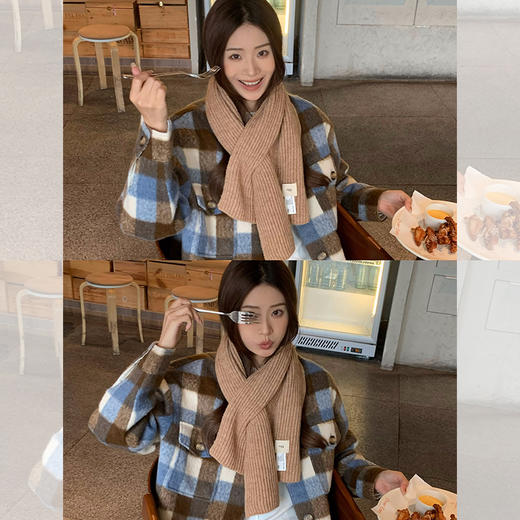 <曾小咸推荐>微信粉丝秒杀专场 仅此今天 活动结束下架！！【秀场日记】复古短款格子毛呢外套 日常359.00 立减199.01 秒杀159.99！！ 商品图1