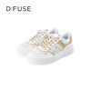 Dfuse迪芙斯2024春季新款圆头休闲百搭刺绣厚底运动鞋DF41112012 商品缩略图5