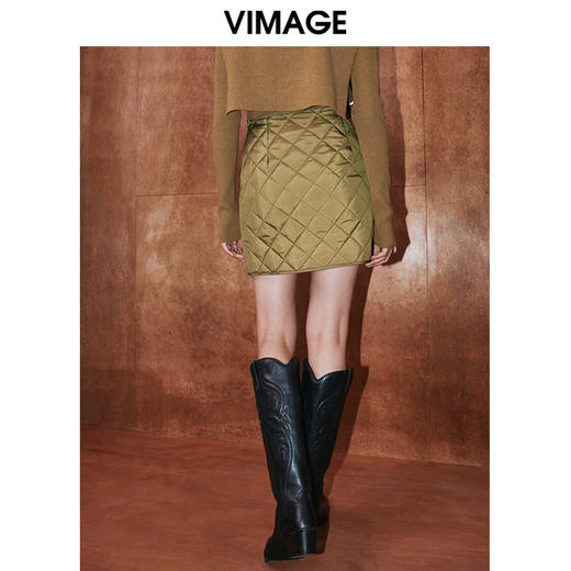 VIMAGE纬漫纪冬季新款时尚气质个性显瘦百搭包臀半身裙短裙女V2006630 商品图4