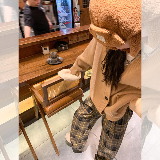 <曾小咸推荐>现货秒杀 ！微信超特价！复古黄格子休闲裤 日常179.99 立减90 秒杀89.99！！ 商品图3