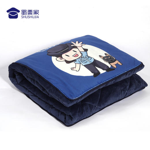 【J力充沛罗威纳款抱枕被】柔软舒适靠枕靠垫 抱枕被子两用 商品图3