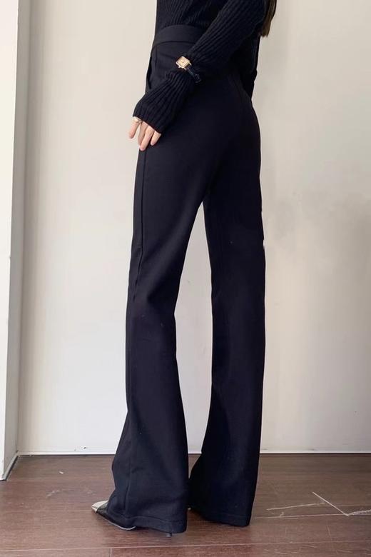 ANSUABEL 黑色弹力喇叭长裤 17678 商品图2