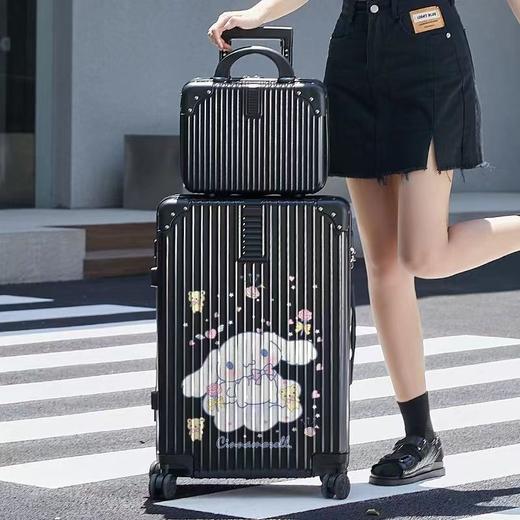 【涂鸦行李箱！轻盈有度】新款女网红学生拉杆箱，韩版万向轮静音密码箱旅行子母箱，缓震防折 多档位调节 操作简单 自在不凡 商品图11