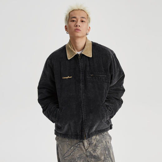 WassupHouse 水洗灯芯绒夹棉工装外套 商品图0