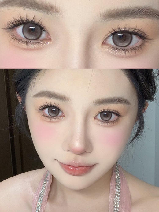 年抛 奶味珍珠blinker 大直径14.5着色13.7  (同品牌两副更划算，选款色板在详情页，记得下滑哦) 高光美瞳 商品图0