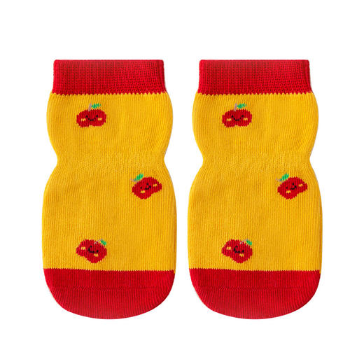 【3双装】婴儿袜子秋季a类无骨不勒周岁满月新年男童女童宝宝 儿童大红袜子 商品图12