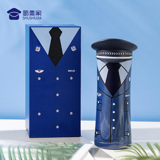 【制服保温杯（可定制）】制服款不锈钢保温杯男女大容量水杯创意喝水杯子 商品图4