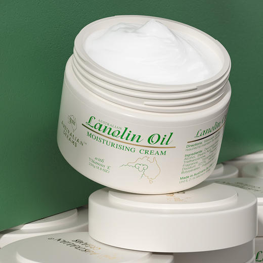 「全家可用的面霜」澳洲GM绵羊油ve霜滋养膏面霜身体乳250g/瓶保湿补水【下单2瓶装赠护手霜1支】 商品图0