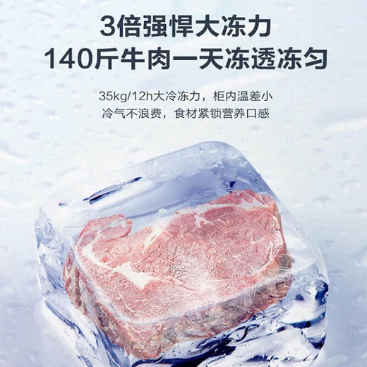 海尔（Haier）冰柜家用商用大容量卧式保鲜深冷速冻 断电保护自由转换顶开门冷藏冷冻冷柜 429升丨-38℃低温丨BC/BD-429GHPT 商品图3