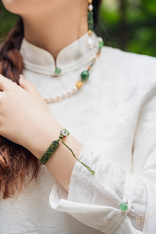 诗意新国珠·编织款三生无限能量块多用项链 商品图4