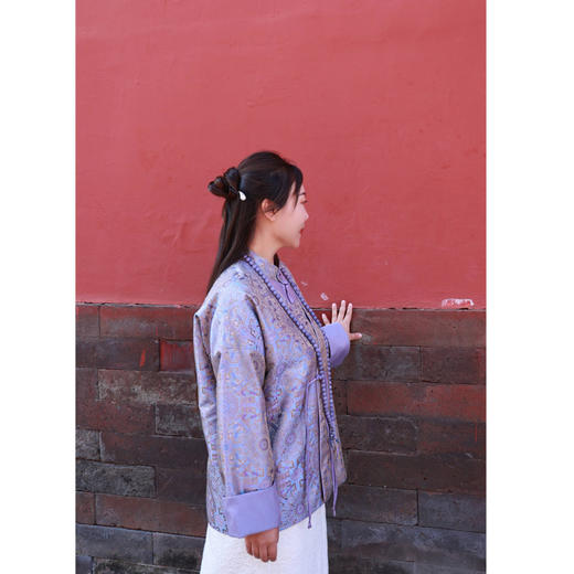 【线上专属】斜襟小衫（23810674B-紫苑） 商品图3