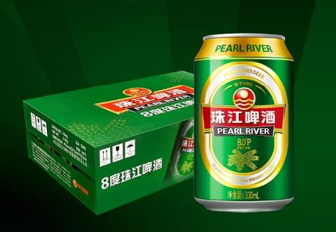 珠江8度啤酒 24*330ML/罐 商品图0