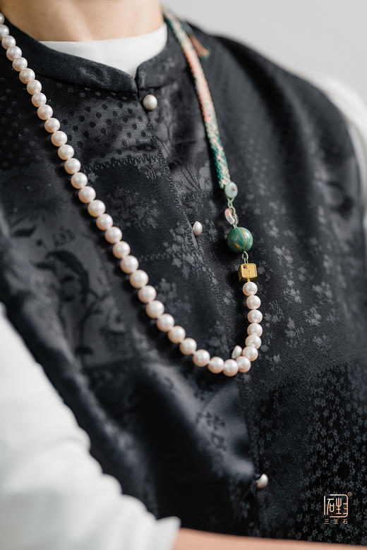 诗意新国珠·编织款三生无限能量块多用项链 商品图1