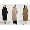 【商城同款】阿菁娜两用领型时尚百搭经典廓形羊毛羊绒大衣F30D211053 商品缩略图0