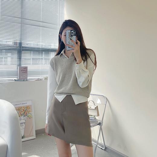 金蘑菇菇【可以每天喝奶茶吗】衬衫/背心/半裙套装～设计师限定款 商品图2