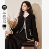 西遇韩系羊羔毛外套女2023秋冬新款复古高级感慵懒风圆领开衫上衣D0038383 商品缩略图0