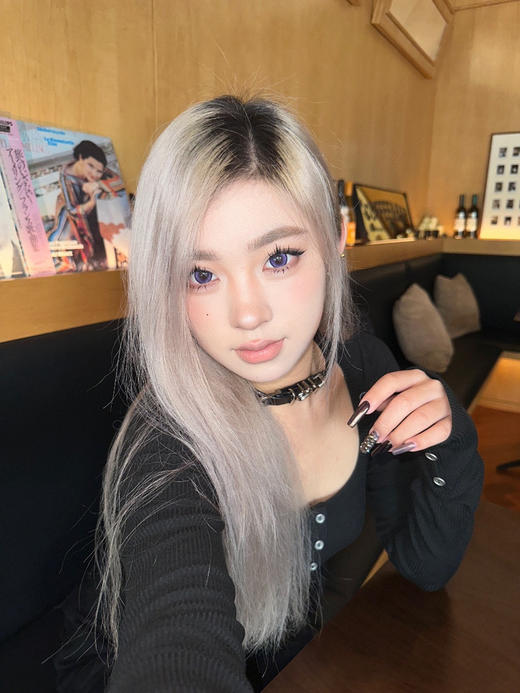 <月抛大直径>Jellydoll- 恶魔紫 -14.5mm【月抛 0-1000度 含525/575】 商品图4