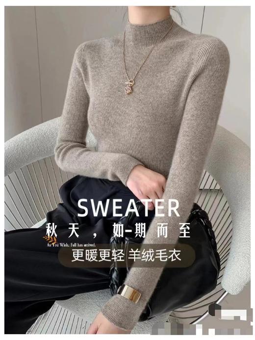 【应季好物】韩系羊绒打底衫 商品图3