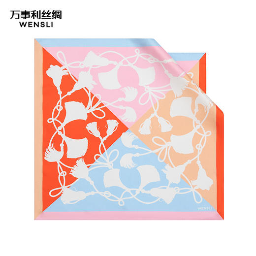 万事利“韶光”51厘米双面印花小方巾 商品图1