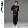PINLI品立秋季新品烫钻圆领卫衣男士潮牌老虎头宽松长袖上衣BV233109029 商品缩略图9