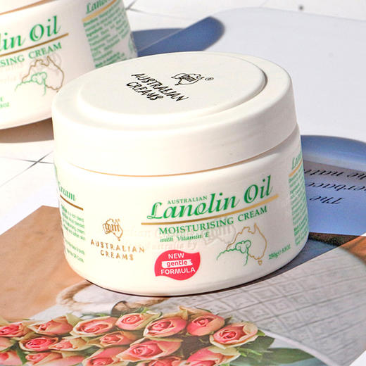 「全家可用的面霜」澳洲GM绵羊油ve霜滋养膏面霜身体乳250g/瓶保湿补水【下单2瓶装赠护手霜1支】 商品图3