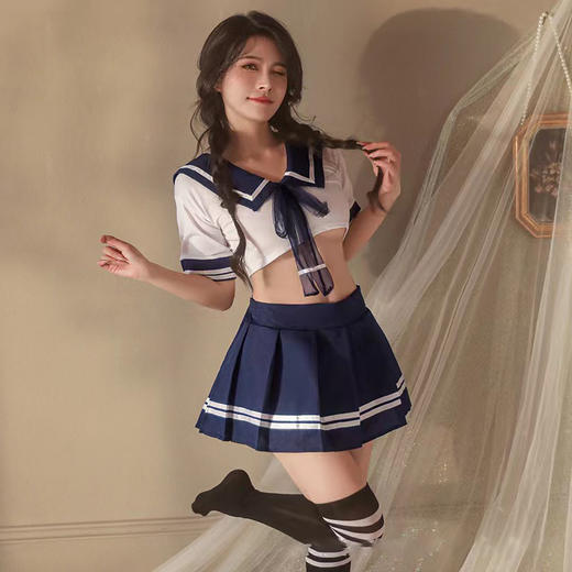 【双旦狂欢·钜惠来袭】【情趣内衣】大象JK校园情趣内衣（不含丝袜） 商品图3