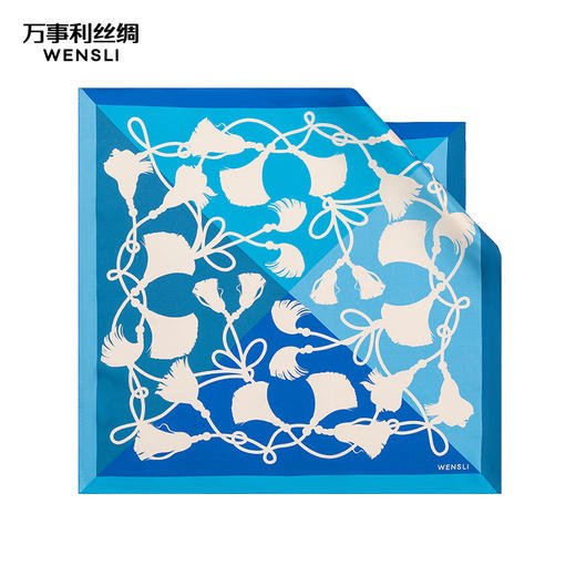 万事利“韶光”51厘米双面印花小方巾 商品图2
