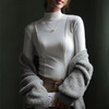 秋冬爆款【羊绒蚕丝蛋白打底上衣】半高领德绒打底衫  修身长袖内搭  百搭正肩版型 商品缩略图6