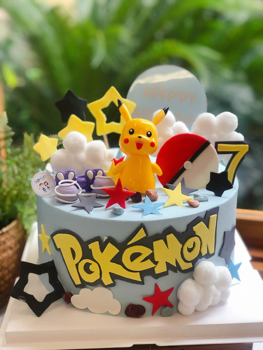 皮卡丘奶油蛋糕 下单前请仔细阅读商品详情 商品图0