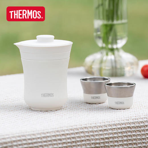 【家居】膳魔师（THERMOS）保温杯260ml旅行茶壶茶杯套组TCMU-200 商品图2