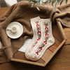 Basic life日系复古小熊中筒袜  加厚保暖羊毛袜 家居袜 商品缩略图9