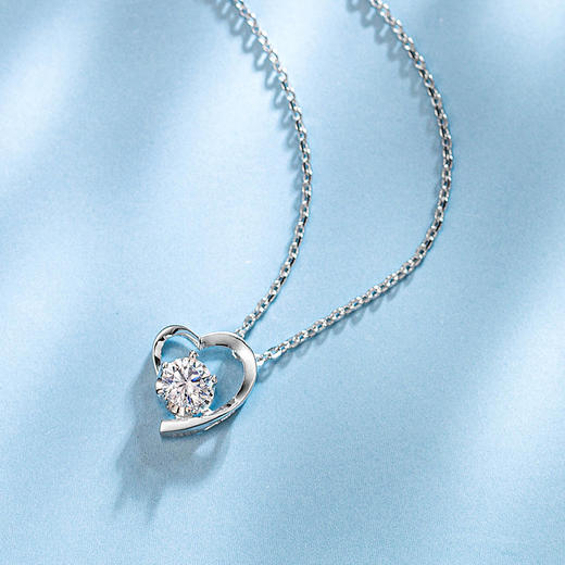 FANCI范琦爱恋项链 S925镶嵌白合成立方氧化锆 商品图2