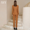 IWY/高级感卡其色西装套装秋冬款羊毛职业正装售楼部经理工作服CP1661 商品缩略图4