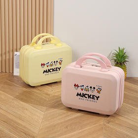 【轻装出行！一箱搞定所有】新款手提箱时尚旅行收纳箱，化妆箱大容量伴手礼学生卡通箱，小巧可爱 出门携带也方便，云感出行 弹力松紧带