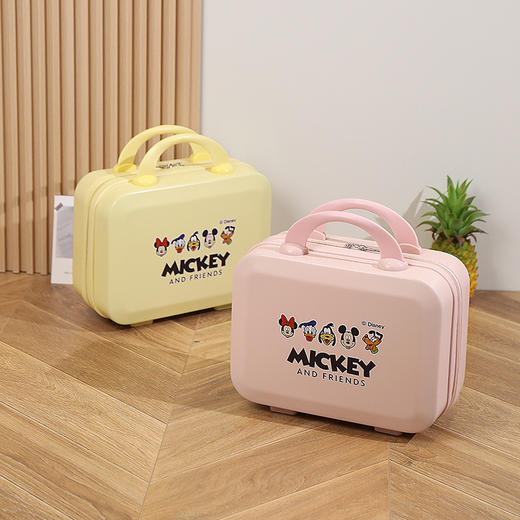 【轻装出行！一箱搞定所有】新款手提箱时尚旅行收纳箱，化妆箱大容量伴手礼学生卡通箱，小巧可爱 出门携带也方便，云感出行 弹力松紧带 商品图0