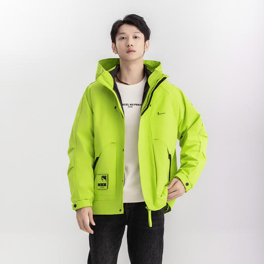 【热卖爆款】HXTIDE 春秋冬季两件套带帽茄克衫三合一冲锋衣户外登山/S105340006101 商品图5
