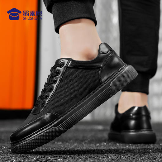 【透气软底板鞋】透气干爽系带网面布鞋 休闲软底低帮板鞋 商品图3