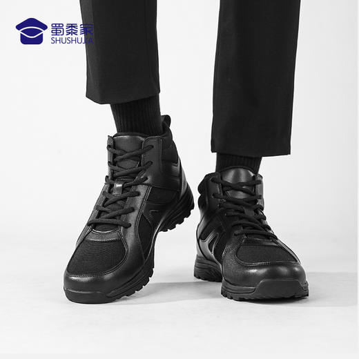 【加绒款中帮体能训练跑鞋】加绒保暖训练跑鞋轻便减震通勤运动鞋 商品图4