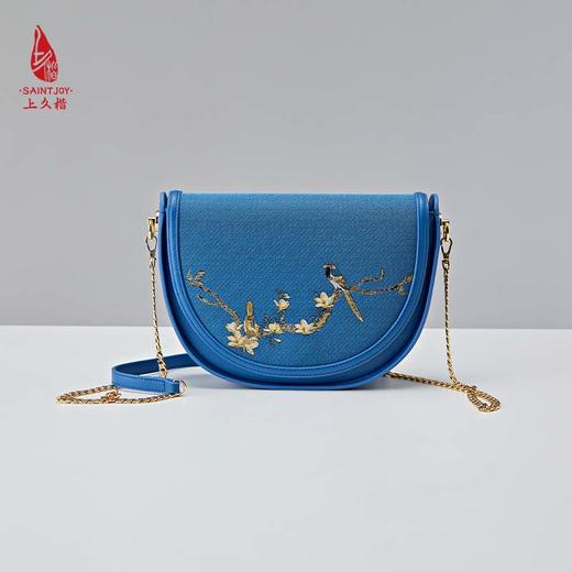 SAINTJOY/上久楷 宋锦斜背包 双鹊报喜 BWS23B0901 商品图11