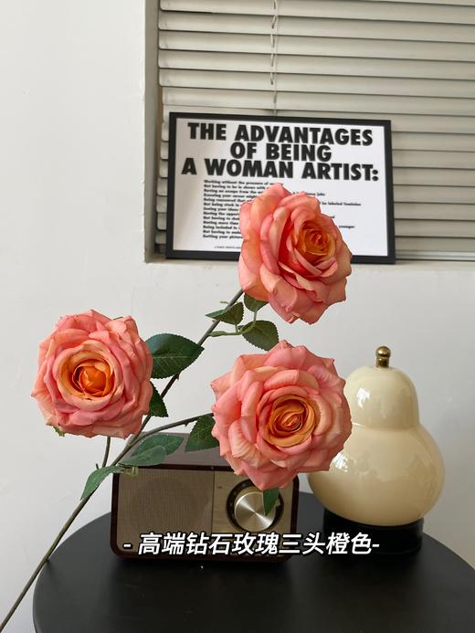【琳琅】仿真高端钻石玫瑰3头 商品图3