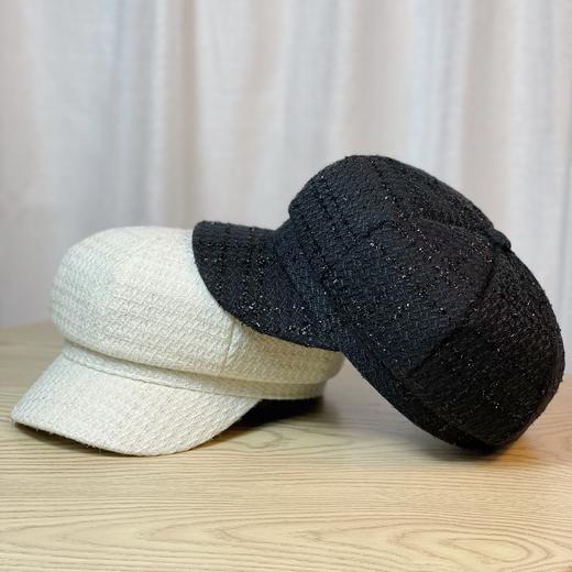 「四色可选！八角帽」新款八角帽子女韩版休闲亮丝报童帽小众遮脸小檐海军帽潮配饰 商品图2