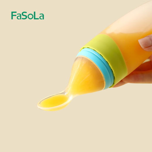 FaSoLa米糊奶瓶挤压式婴儿喂养勺硅胶辅食米粉软勺子喂食器蔬菜汁 商品图5