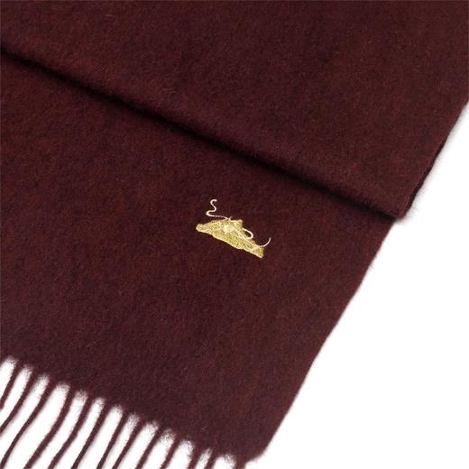 100%藏地牦牛绒围巾【吉祥藏红】时尚保暖 简约透气百搭 男女通用 珠峰logo 围巾披肩两用 秋冬穿搭 礼盒包装 商品图2