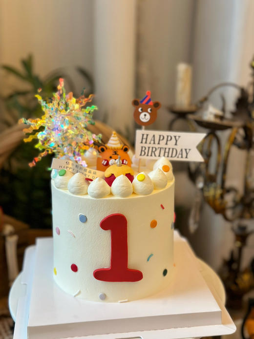 宝贝周岁蛋糕，虎虎生威，请提前48小时以上预定 商品图0