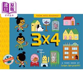 【中商原版】Ivan Brunetti 3X4 计数游戏 TOON into reading Level 1英文原版 进口图书 儿童绘本 卡通漫画学阅读