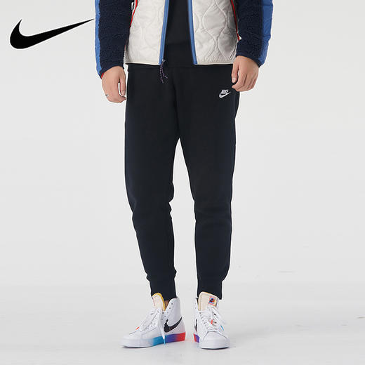 Nike/耐克男裤秋冬新款运动裤束脚裤加绒休闲裤长裤BV2672-010 商品图0